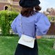 thumbnail image 5 of Bolso cruzado con cadena de caramelo para mujer, bolso de hombro de PU para mujer, bolso de viaje (blanco) Likrtyny Para estrenar, 5 of 9