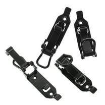 PTOOTP 2Pairs Heavy Duty Shovel Mount Kit with Adjustable Hinge for Truck Roof Rack Black Metal