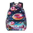 thumbnail image 1 of Disketp Starry Sky Colorful Donut Mochila Estampada para Hombre y Mujer – Mochila Ligera Clásica con Múltiples Bolsillos para Universidad, Trabajo y Viajes-One Size, 1 of 5