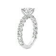 thumbnail image 3 of IGI Certified 3 Carat Emerald Shape Lab Grown Diamond Engagement Ring | 14K White Gold | Genelia Side Stone Diamond Ring | FG-VS1-VS2 Quality Friendly Diamonds, 3 of 6