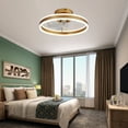 thumbnail image 6 of Cusp Barn 20-In Modern Ceiling Fan with Lights and Smart APP Control, Flush Mount Low Profile Ceiling Fan, 6 Speeds, Reversible, 3 Color LED Dimmable Ceiling Light for Bedroom, 6 of 8