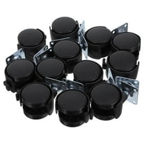 OUNONA 12pcs Chair Leg Wheels Casters For Office Chair Swivel Casters For Furniture Small Wheels For Cart Replacement Office Chair Parts (With Braking)
