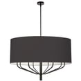 thumbnail image 2 of ELN-388C-MB-797-Dainolite-Eleanor - 8 Light Chandelier In Contemporary Style-28 Inches Tall and 38 Inches Wide-Matte Black Finish-Black  Shade Color, 2 of 3