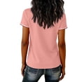 thumbnail image 4 of CUKOLSXA 250th Anniversary Usa Shirt, 4th of July Shirt, Running Tops for Women, Women's Casual Fashion V-Neck Sports Independence Day Print Short Sleeve Sports T-Shirt Top, Pink, XL, 4 of 4