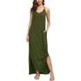 thumbnail image 5 of Babibeauty Women's Summer Casual Loose Dress Beach Cover Up Long Cami Maxi Dresses with Pocket, 5 of 7