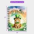 thumbnail image 5 of Happy St. Patrick’s Day Maine Coon with Green Hat Shamrocks Rainbow Spiral Bound Journal Cat Lover Kitten Owner Gifts 5x7in Spiral Notebook - 03007, 5 of 5