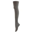 thumbnail image 2 of AATMart Attractive Big Girl's Women's 2 Pairs Lightweight Moisture Wicking & Extra Soft Knee High Cotton Socks Size 6-9 M1025 Dark Grey 2p-08, 2 of 4