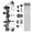 black/basic, variant on Motion Zeus Compound Bow Package Fully Adjustable for Adults and Teens, 0-70 Lbs Draw Weight, 23.5"-31" Draw Length, Up to 320fps IBO，Hunting Bow Archery Set