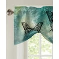 thumbnail image 4 of Butterfly Dots Gradient Window Curtain Living Room Kitchen Cabinet Tie-up Valance Curtain Rod Pocket Valance, 4 of 6