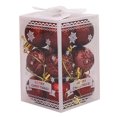 thumbnail image 3 of 12 piezas de bolas de Navidad de 4 cm, bolas de árbol de Navidad, colgantes de plástico para decoración, accesorios de decoración para fiesta de Navidad de 2024, 3 of 5
