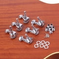 thumbnail image 3 of 6 Pieces 3R Guitar String Tuning Adjustable Lightweight Musical Instrument Peg Rustproof Threaded Tuner Machine Heads Adjustable Knobs Locking String Set Good Fixation, 3 of 9