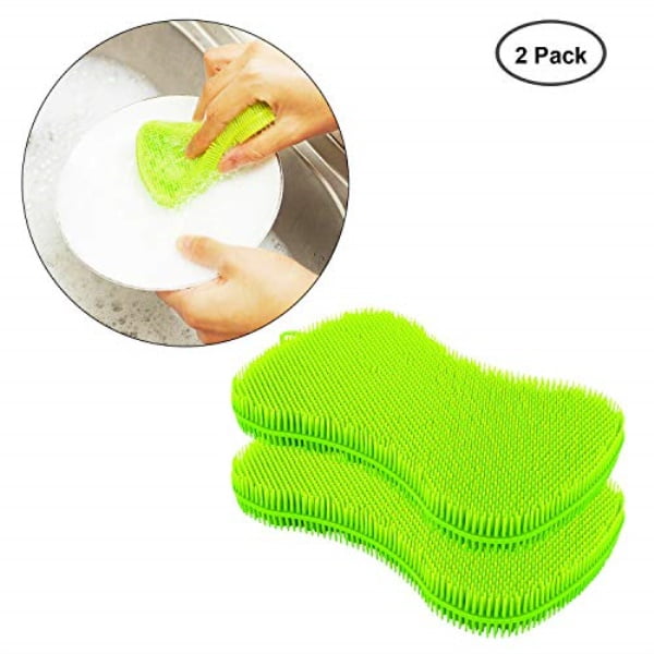 silicone dish sponge, rubber sponge,dish washing brush mildewfree