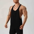 thumbnail image 3 of OGLCCG Men's Workout Tank Top Cut Off Muscle Fitness Sleeveless Tees Cotton Lightweight Breathable Moisture Wicking Tank Tops,XXXL,Black, 3 of 7