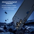 thumbnail image 4 of Entronix Protective Case for Galaxy A17, Anti-Slip Shockproof Rugged Cover, Blue, 4 of 5