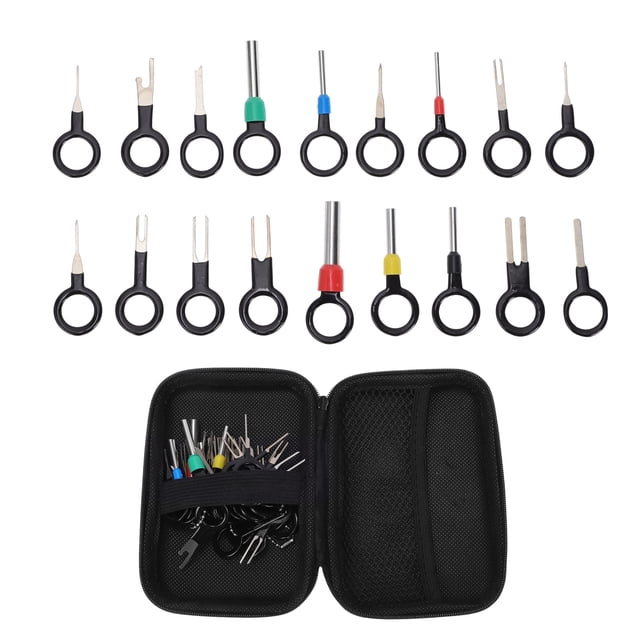 Kit de herramientas de extracción de terminales para automóviles, camiones, motocicletas y barcos Unique Bargains, extractor de pines de terminal de conector de cable negro de 139 piezas