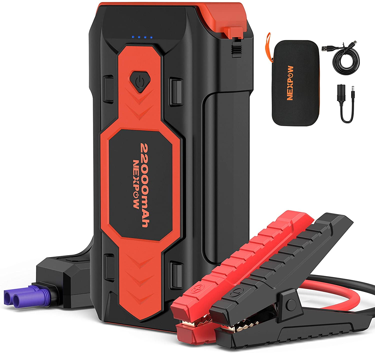 Up to 6.5L Gas or 4L Diesel Engine Type-C NEXPOW Car Battery Starter 1500A Peak 21800mAh 12V Portable Auto Car Battery Charger Jump Starter Battery Pack with USB Quick Charge 3.0