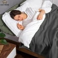 thumbnail image 5 of 100% Cotton Basket Weave Thermal Bed Blanket Breathable Super Soft Layering All Season Light Weight for Home Decoration, 5 of 5