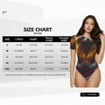 thumbnail image 5 of Kdxio Sunset Flower Meditating Raccoon for Women's Short-Sleeved Onesie Stylish Round Neck Pajamas Bodysuit Jumpsuit Nightwear-XX-Large, 5 of 7