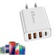 thumbnail image 2 of Cargador de pared 3USB - Compacto, protección contra sobrecalentamiento, para teléfonos/tablets, viajes/casa, 2 of 7