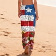 thumbnail image 5 of AHMOMEI 4th of July Pajama Pants Womens Drawstring Straight Leg Womens Lounge Pants Red White and Blue Sleepwear Pj Bottoms, 5 of 5