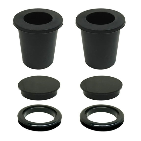2Sets Patio Umbrella Hole Loop& Cover Set - Silicone Wedge for 2-2.5 Inch Hole