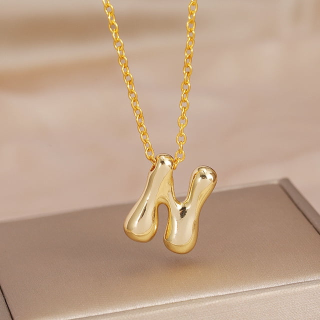 Collar para Mamá,Collar de Letra Inicial de Oro Joyería de Aleación Personalizada para Ella,Regalo para el Aniversario Del Cumpleaños de la Madre,Collar Inicial de Oro,,