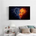 thumbnail image 3 of Full Drill - 5D DIY Diamond Painting Kits Fantasy Love Heart Fire and Water, 3 of 3