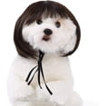 thumbnail image 2 of Cute Short Hair Wig Pet Headband, Funny Pet Wig Hair Accessories for Dogs & Cats, Funny Pet Wig Headband for Dogs & Cats – Cute Costume Accessory for Photos, Parties & Holidays (G), 2 of 6