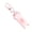 Pink, variant on Playful Cat Shaped Key Ring Flexible Resin Craft Personalized Keyrings Accessory