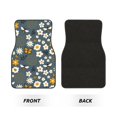 thumbnail image 2 of Pofeuu Flowers and Bee Print Car Foot Mat Set of 4 Pieces - All-Weather Full Set Floor Mats for Cars Trucks SUVs, 2 of 7