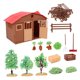 thumbnail image 3 of Modelo de granja de simulación, casa de tamaño miniatura, accesorio de de arena, casa de muñecas para figuras de acción, colección de Zulema Figuras de acción de PVC Juguetes, 3 of 8