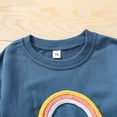 thumbnail image 3 of Toddler Baby Girls 2Pcs Rainbow Outfits Long Sleeve Sweatshirts Tops with Pants Fall Winter Clothes, 3 of 6