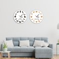 thumbnail image 1 of 2x Relojes de pared Decoración silenciosa Decoración artística Perro para el hogar Comedor Interior Macarena Reloj de pared, 1 of 8