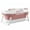 Pink, variant on TidBay 55 inch Foldable Bathtub, Portable Bathtub for Adult, Large Collapsible Tub, Freestanding Surround Collapsible Bathtub, No Lid, Hot Bath, Ice Bath