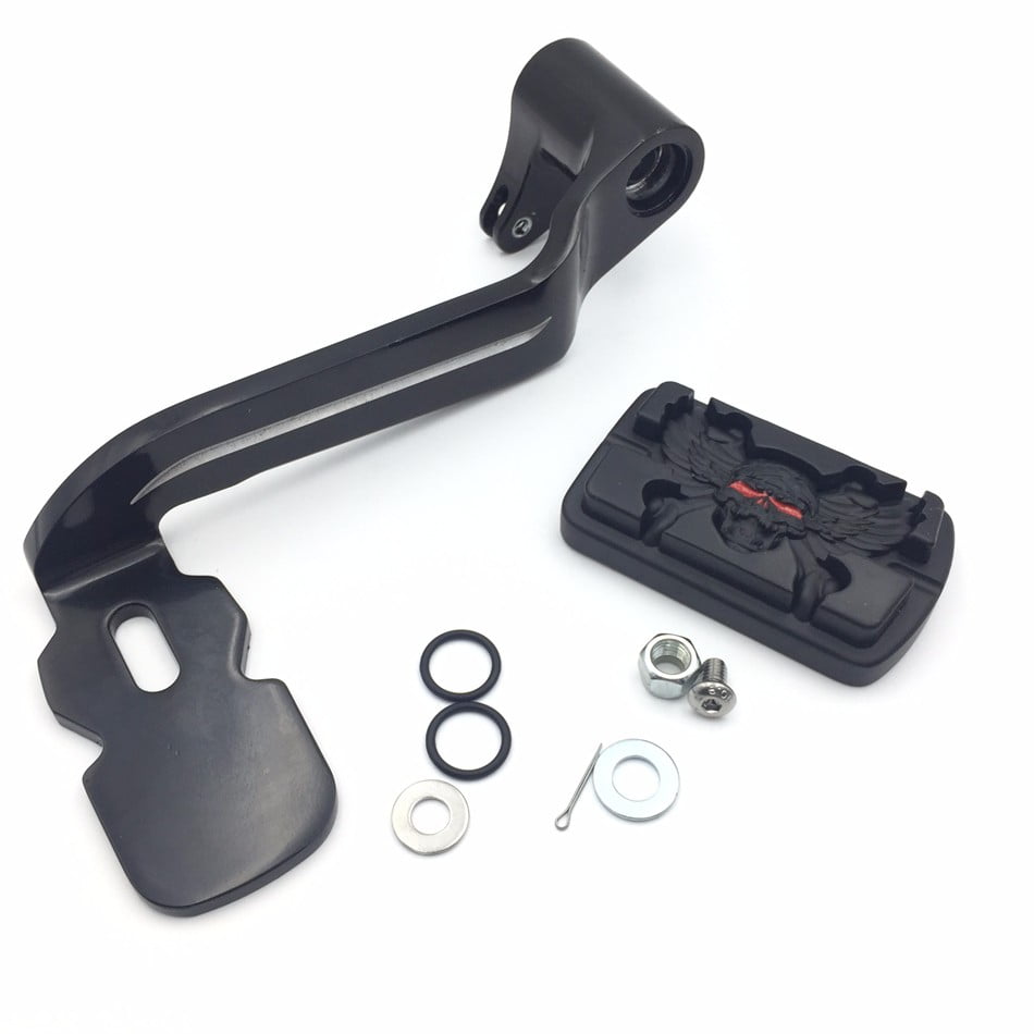 HTT Motorcycle Black Billet Rear Brake Lever Brake Pedal Foot Lever