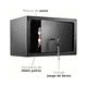 thumbnail image 2 of Caja Fuerte Con Llave 9 Pulgadas 1600 Malubero  Color Negro, 2 of 4