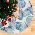 thumbnail image 5 of FMSHPON Butterfly Xmas Christmas Tree Skirt Stand Mat for Holiday Party Decoration Indoor Outdoor 48 inches, 5 of 6