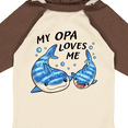 thumbnail image 4 of Inktastic My Opa Loves Me- whale shark Boys or Girls Long Sleeve Baby Bodysuit, 4 of 5