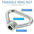 thumbnail image 2 of Shisuyan 4Pcs Triangle Ring Nut Stainless Steel Nut Lifting Eye Threaded Nut, 2 of 8