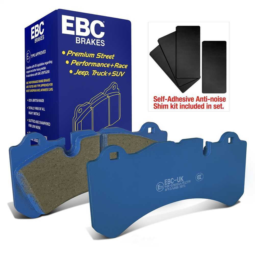 EBC Brakes DP5071NDX Bluestuff NDX Full Race Brake Pads, Front Pad Dimensions: 77.5 x 65 x 14mm