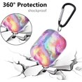 thumbnail image 3 of Compatible with Airpods Pro Case, Cute Accessories Marble Protective Hard Case Cover Portable & Shockproof Women Girls Men with Keychain/Strap for Airpods Pro Charging Case (Colorful), 3 of 7