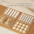 thumbnail image 4 of Latrodar Dumpling Organizer Freezer Box Refrigerator Organizer Bins,Food Storage Containers With Lids Dumpling Storage Box Layer Stackable Food Storage Tray, 4 of 5