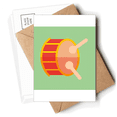 thumbnail image 1 of Cartes Postales d'Instruments d'Agitation de Tambour Enveloppes Cartes Vierges pour Envoi, 1 of 4