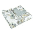 thumbnail image 5 of Levtex Home - Ophelia Spa - Throw - Floral - Spa Grey Cream Ochre - Quilt (50x60in.) and Sham 50x60in. - Rayon/Cotton, 5 of 6