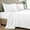 White, variant on 4 Piece Ruffle Sheet Set, 2" Inch Ruffle Hem On Flat Sheet, 10 Inch Deep Pocket, 100% Egyptian Cotton, 800 TC, Twin Size, Solid White