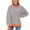 Pink + Gray, variant on IDOPIP Oversized Sweatshirt for Women 2024 Fall Crewneck Long Sleeve Color Block Striped Pullover Top