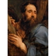 thumbnail image 3 of Anthony van Dyck 11x14 Black Modern Framed Museum Art Print Titled - Saint Andrew, 3 of 5