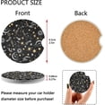 thumbnail image 3 of GZHJMY Yellow Stars and White Moon Car Coasters 2 Pack Drinks Absorbent Ceramic Stone Car Coasters with Fingertip Grip Car Cup Holder Coasters Cup Coasters, 3 of 6