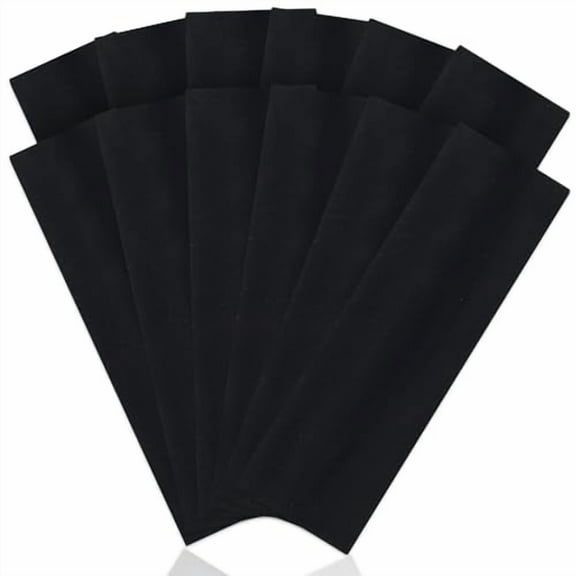 12 Pack Sports Headbands for Women, Non-Slip Elastic Soft Hair Bands, Fashion Hair Warp for Workout, Yoga, Running, Fitness, Black