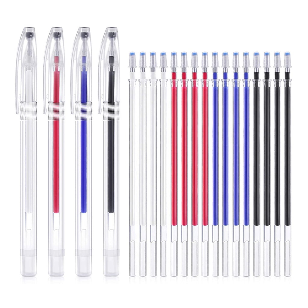 Madam Sew Heat Erasable Fabric Marking Pens with 4 Refills for Quilting Sewing and Dressmaking (4 Piece Set)